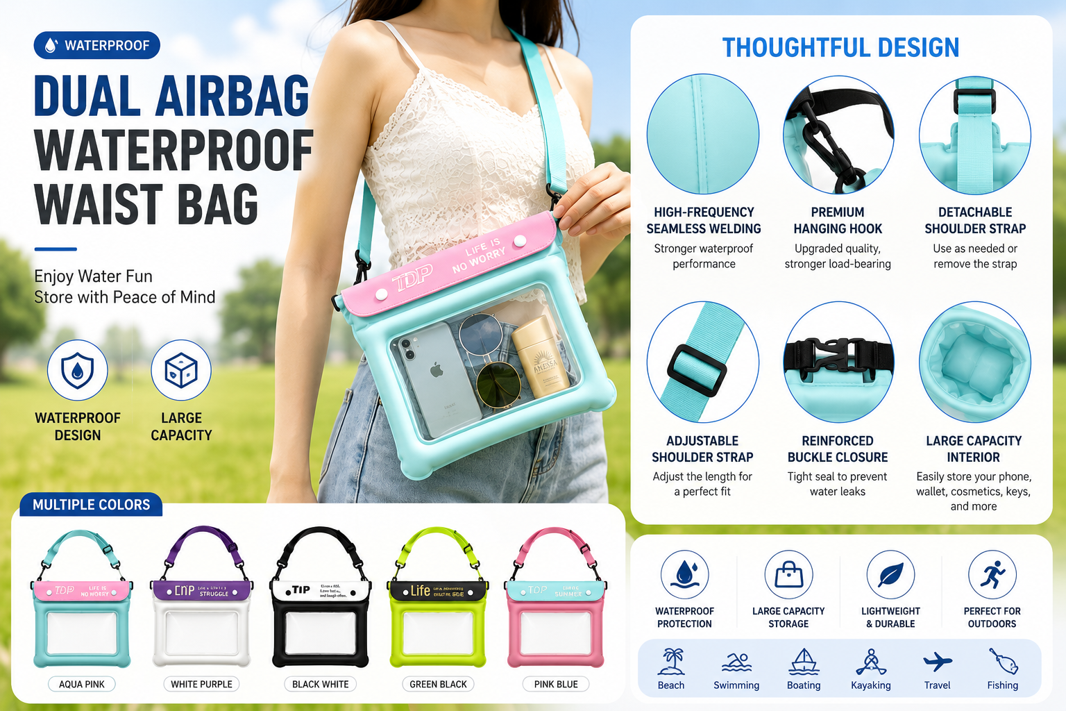 Extra-Large Waterproof Touchscreen Phone Pouch