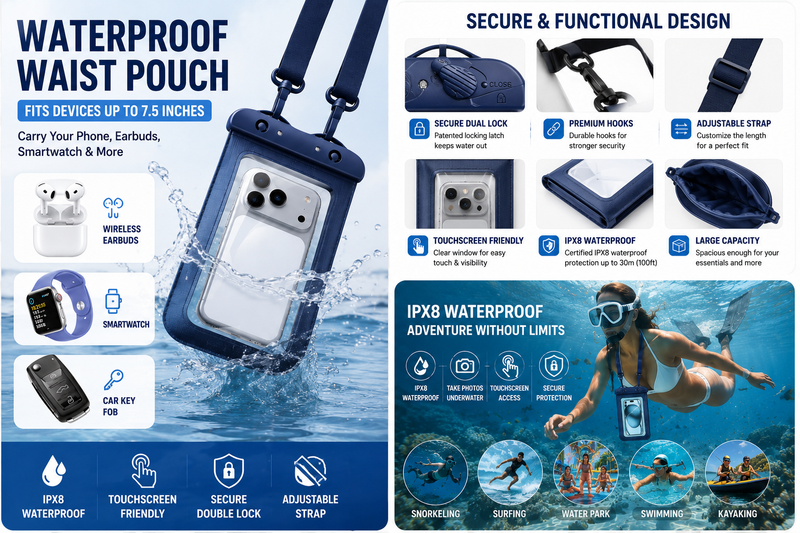 IPX8 Waterproof Phone Pouch