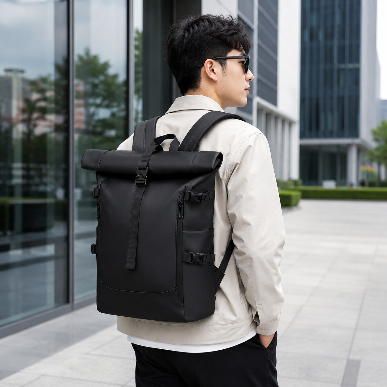 20–35L Waterproof Roll-Top Multi-Functional Travel Backpack