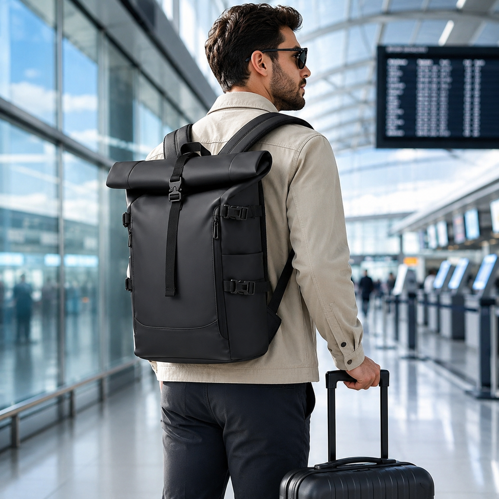 20–35L Waterproof Roll-Top Multi-Functional Travel Backpack
