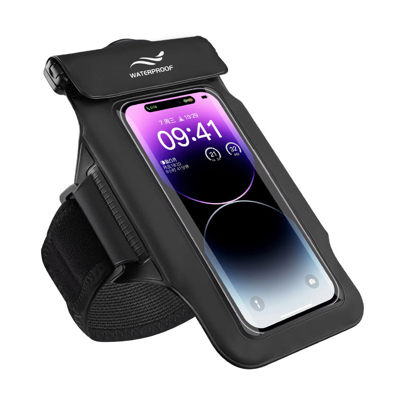 Waterproof Phone Pouch (Floating) for 7-Inch Devices, Universal Waterproof Armband Bag for Rafting, Swimming, Beach, and Diving